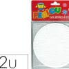 Plaque graine créative picots support perles à repasser 15cm rond/carré sachet 2 unités