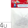 Plaque graine creative picots support perles a repasser 10cmsachet 4 unites