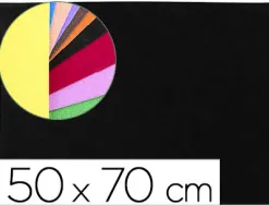 Plaque mousse liderpapel texture serviette 50x70cm 60g/m2 épaisseur 2mm unicolore noir