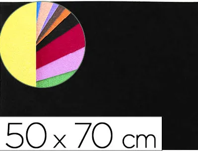 Plaque mousse liderpapel texture serviette 50x70cm 60g/m2 épaisseur 2mm unicolore noir