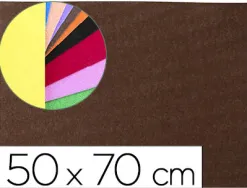 Plaque mousse liderpapel texture serviette 50x70cm 60g/m2 épaisseur 2mm unicolore marron