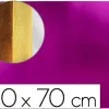 Plaque mousse liderpapel métallisée 50x70cm 60g/m2 épaisseur 2mm unicolore rose