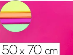 Plaque mousse liderpapel 50x70cm 60g/m2 épaisseur 1.5mm unicolore rose fluorescent