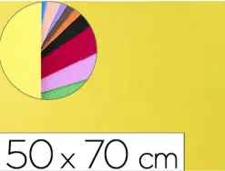 Plaque mousse liderpapel texture serviette 50x70cm 60g/m2 épaisseur 2mm unicolore jaune