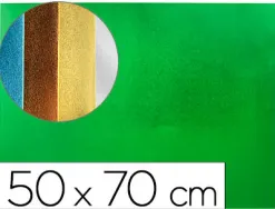 Plaque mousse liderpapel métallisée 50x70cm 60g/m2 épaisseur 2mm unicolore vert