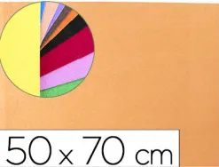 Plaque mousse liderpapel texture serviette 50x70cm 60g/m2 épaisseur 2mm unicolore chair