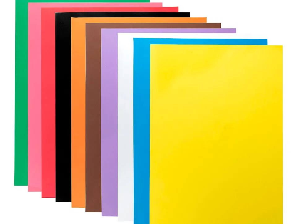 Plaque mousse liderpapel pailletée 50x70cm 60g/m2 épaisseur 2mm coloris assortis
