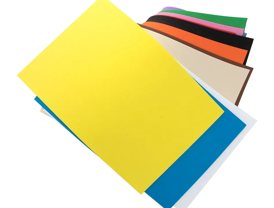 Plaque mousse liderpapel pailletée 50x70cm 60g/m2 épaisseur 2mm coloris assortis