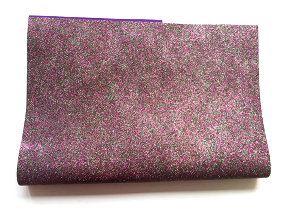 Plaque mousse liderpapel pailletee dim. 500x700mm 60g/m2 epaisseur 2mm bicolore rose vert