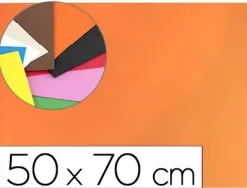 Plaque mousse liderpapel 50x70cm 60g/m2 épaisseur 1.5mm unicolore orange