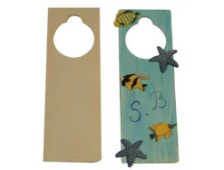 Plaque pour poignee de porte graine creative bois 23x8x0,5cm a decorer