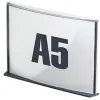 Plaque signalisation paperflow polystyrène format a5 coloris anthracite