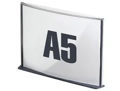 Plaque signalisation paperflow polystyrène format a5 coloris anthracite