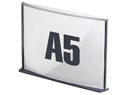 Plaque signalisation paperflow polystyrène format a5 coloris anthracite
