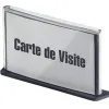 Plaque signalisation paperflow polystyrène format carte de visite coloris anthracite