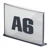 Plaque signalisation paperflow polystyrène format a6 coloris anthracite