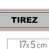 Plaque signalisation viso sign pvc auto-adhesive tirez 17x5cm