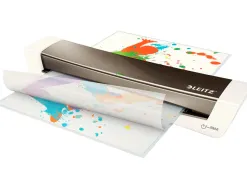 Plastifieuse leitz ilam home office a3 préchauffage 3min pour pochettes 80 à 125 microns gris foncé