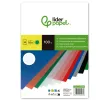Plat couverture liderpapel ppl rayé lignes diagonales 0.5mm a4 dossier reliure coloris vert boîte 100 unités