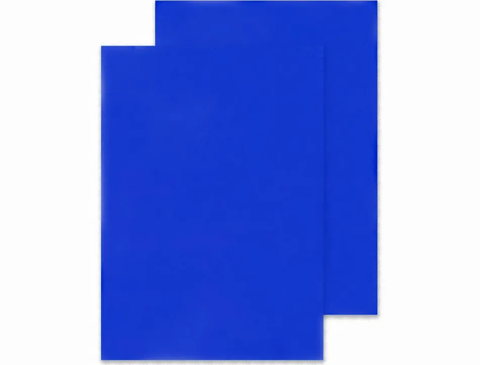 Plat couverture q-connect pvc 180 microns a4 relieurs spirales peignes anneaux coloris bleu boîte 100 unités
