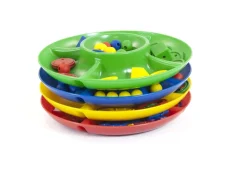 Plateau de tri miniland 5 compartiments 26 cm lot de 4 unites