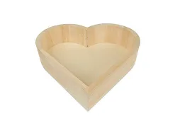 Plateau en bois graine créative 220x190x50mm forme coeur