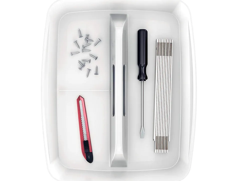 Plateau rangement leitz mybox poignee de transport 307x101x375mm blanc