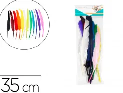 Plumes d'indiens sodertex 35 cm 12 coloris assortis