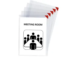 Poche tarifold kang à fermeture aimantée pvc transparent antireflets 20/100e a4 mural dos repositionnable sachet 5u