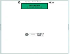 Pochette adhesive paper list porte-documents cristal c4 30x250mm boite 1000 unités