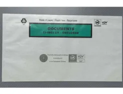 Pochette adhesive paper list porte-documents cristal dl 228x120mm boite 1000 unites