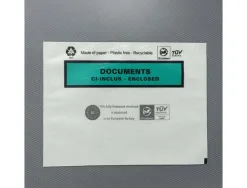 Pochette adhesive paper list porte-documents cristal c6 162x120mm boite 1000 unites