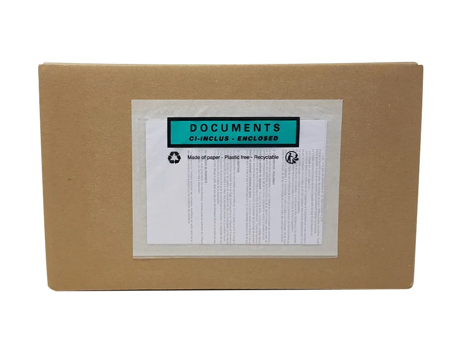 Pochette adhesive paper list porte-documents cristal c6 p/100