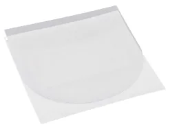 Pochette adhésive q-connect cd-rom polypropylène 127x127mm rabat fermeture adhésif repositionnable sachet 10 unités
