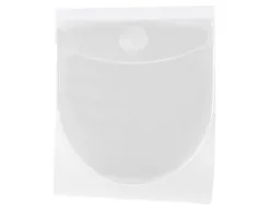 Pochette adhésive q-connect cd-rom polypropylène 127x127mm rabat fermeture adhésif repositionnable sachet 10 unités