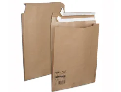 Pochette aller retour taille m auto-adh sive 340x420x80 mm boite de 250 unites