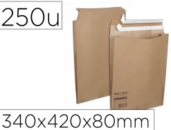 Pochette aller retour taille m auto-adh sive 340x420x80 mm boite de 250 unites