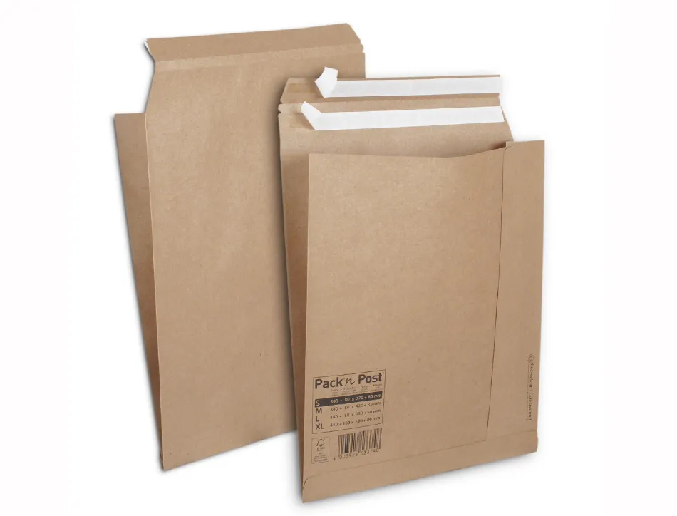 Pochette aller retour taille s auto-adh sive 300x370x80 mm boite de 250 unites