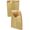 Pochette bulles d'air q-connect 350x470mm 82g kraft matelasse rabat droit auto-adhesive sans fenetre lot 50 unites