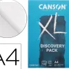 Pochette canson decouverte xl a4 papiers assortis technique humide 12 feuilles