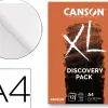 Pochette canson decouverte xl a4 papiers assortis technique seche 12 feuilles