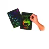 Pochette cartes a gratter noir sans batonnet graine creative 15x21 cm 10 unites noir sur fond arc en ciel