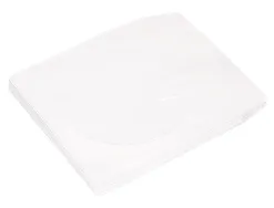 Pochette cd/dvd q-connect papier fenêtre rabat auto-adhésif coloris blanc paquet 50 unités