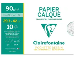 Pochette clairefontaine calque sup rieur a3 10f 90/95g