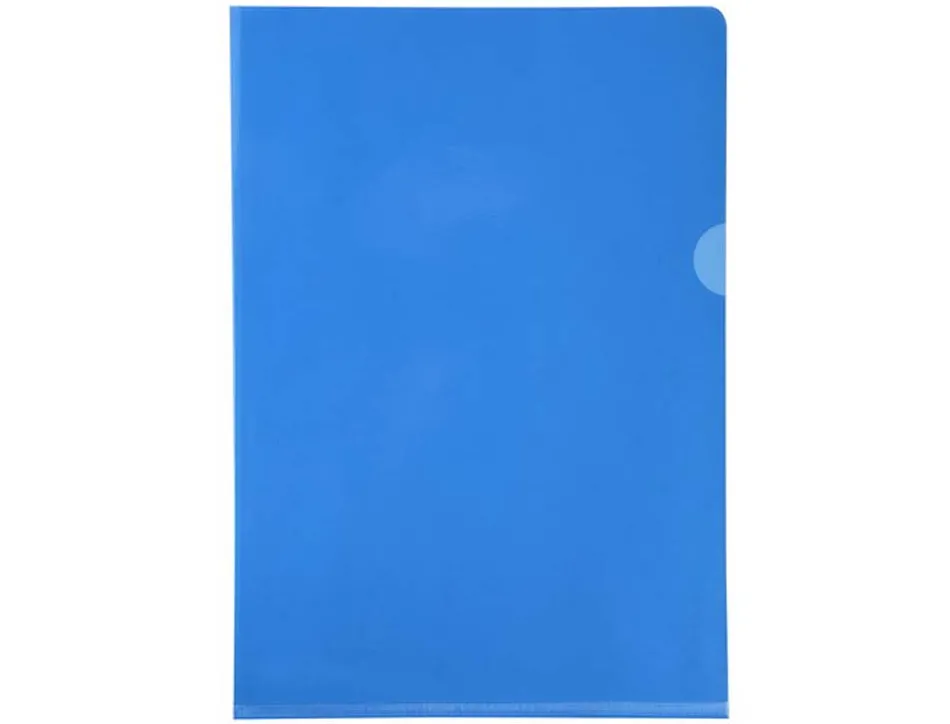 Pochette coin exacompta a4 pvc lisse 13/100eme coloris assortis paquet 100 unites