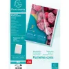 Pochette coin exacompta a4 pp graine 12/100eme 120 microns paquet 10 unites