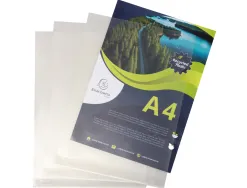 Pochette coin exacompta a4 pp recycle graine 12/100eme paquet 100 unites