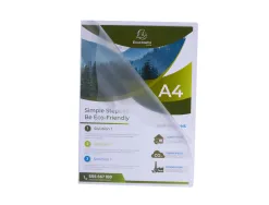 Pochette coin exacompta a4 pp recycle graine 12/100eme paquet 100 unites
