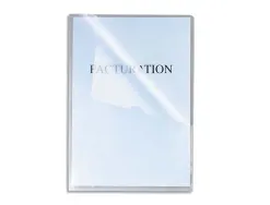 Pochette coin exacompta stop doc polypropylène lisse 11/100e a4 cristal incolore étui carton 100 unités