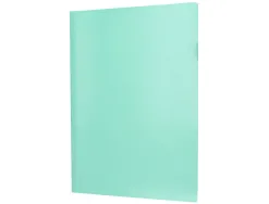 Pochette coin liderpapel polypropylene 180 microns a4 210x297mm capacite 20f coloris vert pomme opaque